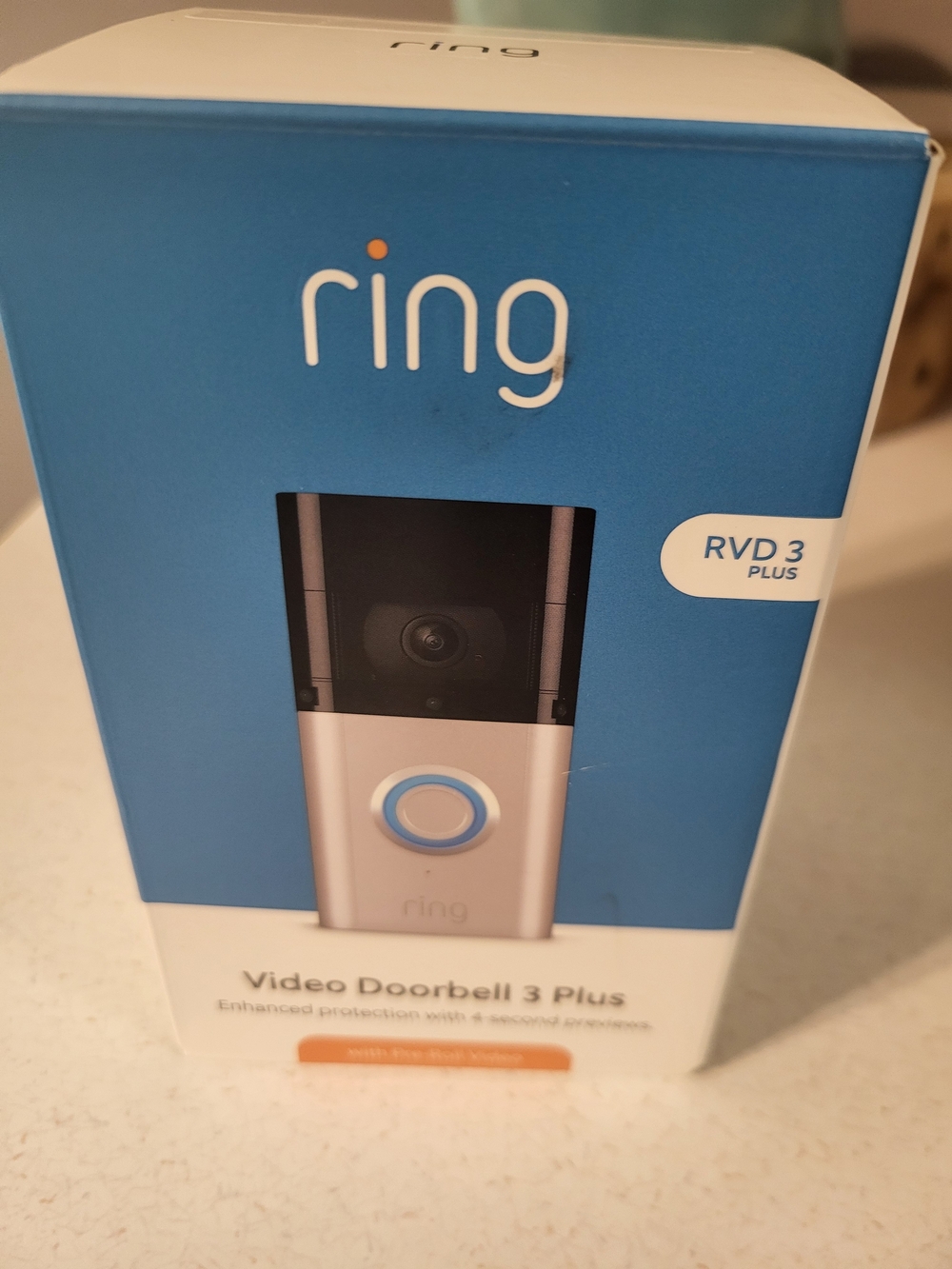 Ring Video Doorbell 3 Plus 1080p HD improved motion detection, 4-second Previews